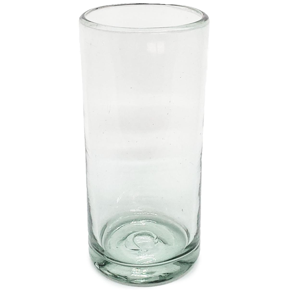 Ofertas / vasos Jumbo transparentes / Éste clásico juego de vasos jumbo está hecho con vidrio reciclado. Contiene pequeñas burbujas atrapadas en el vaso.